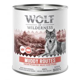 Wolf of Wilderness Senior - mit viel frischem Geflügel 6 x 800 g - Mixpaket