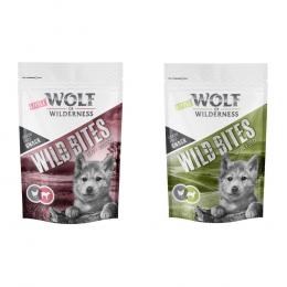 Wolf of Wilderness Snack - Junior Wild Bites 180 g - Mix: 1x Green Fields, 1x Leafy Willows
