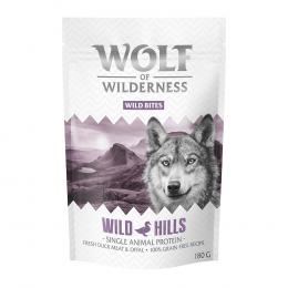 Wolf of Wilderness Snack - Wild Bites 180 g - Wild Hills - Ente (Monoprotein)