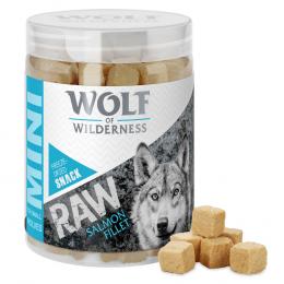 Wolf of Wilderness Snacks zum Sonderpreis! - RAW (gefriergetrocknet): Mini Lachsfilet, kleine Würfel (50 g)
