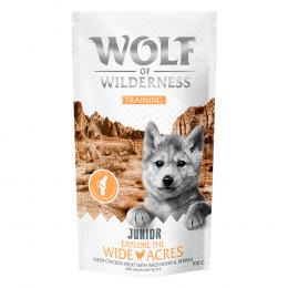 Wolf of Wilderness Training JUNIOR “Explore the Wide Acres” Huhn - 3 x 100 g