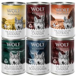 Angebot für Wolf of Wilderness zum Sonderpreis! - Adult The Taste Of (5 Sorten) 6 x 400 g - Kategorie Hundefutter & Zubehör / Hundefutter nass / Wolf of Wilderness / -.  Lieferzeit: 1-2 Tage -  jetzt kaufen.