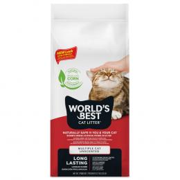 World‘s Best Cat Litter Multiple Cat Parfümfrei - Sparpaket: 2 x 12,7 kg