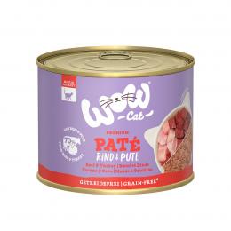 WOW CAT Adult Rind und Pute 6x200g