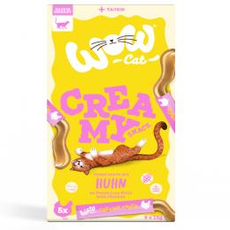 Wow Cat Creamy Snack 5 x 15 g - Huhn