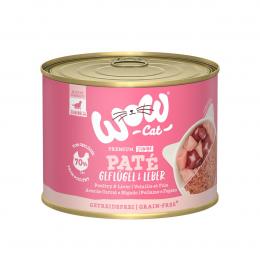 WOW CAT Junior Geflügel und Leber 6x200g