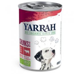 Yarrah Bio Huhn - Bio Rind mit Bio Brennnessel & Bio Tomate 6 x 405 g