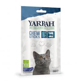 Yarrah Bio Katzensnack Kaustangen mit Fisch - Sparpaket 18 Stück (90 g)