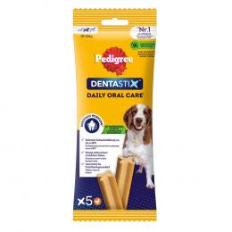 Zahnpflege Snack: Pedigree Dentastix für mittelgroße Hunde (10-25 kg) -  5 Stück (128 g)
