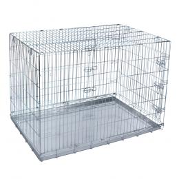 Angebot für Zimmerkäfig Double Door - B 78 x T 118 x H 84 cm - Kategorie Hund / Hundeboxen Auto- & Fahrradzubehör / Hundekäfig & Gitterbox / Gerade & abgeschrägte Transportkäfige.  Lieferzeit: 1-2 Tage -  jetzt kaufen.