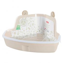 Zolux Ecktoilette für Kleintiere - Gr. L: L 33 x B 42 x H 20,5 cm