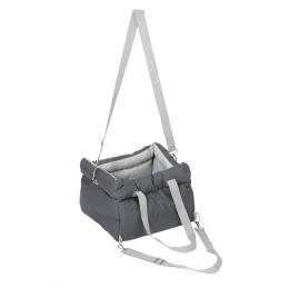 zooplus Basics Hundeautositz, grau - L 45 x B 41 x H 29 cm