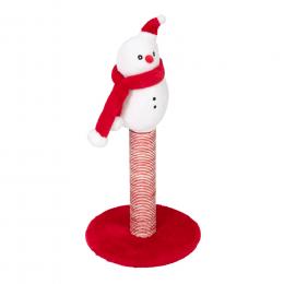 zooplus Exclusive Kratzstamm Schneemann - rot / weiß