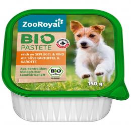 ZooRoyal Bio Pastete Geflügel & Rind mit Süßkartoffel & Karotte 11x150g