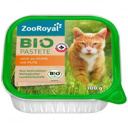 ZooRoyal Bio Pastete reich an Huhn mit Pute 16x100g