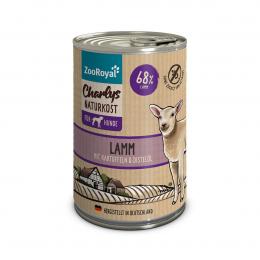 ZooRoyal Charlys Naturkost Lamm mit Kartoffeln und Distelöl 400g