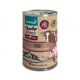 ZooRoyal Charlys Naturkost Rind mit Schinken, Kartoffeln und Leinöl 400g