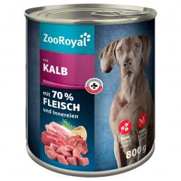 ZooRoyal Hunde-Nassfutter mit Kalb 6x800g