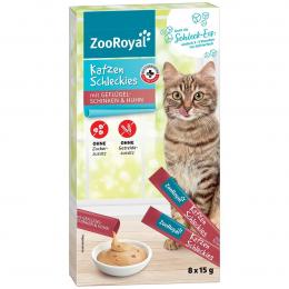 ZooRoyal Katzenschleckies mit Huhn und Schinken 24x15 g