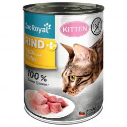 ZooRoyal Kitten Rind + Kalb und Huhn 12x400g