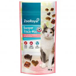ZooRoyal Knusper Fisch-Mix mit Lachs, Forelle und Seelachs 70g