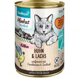 ZooRoyal Minkas Kitten Huhn und ASC Lachs 6x400 g