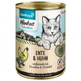 ZooRoyal Minkas Naturkost Ente und Huhn mit Karotten 12x400g