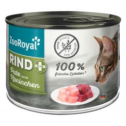 ZooRoyal Rind + Pute & Kaninchen 6x200g